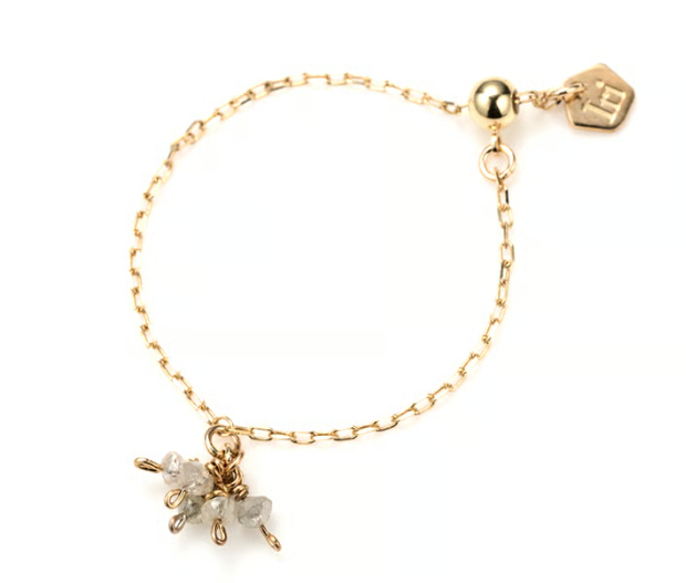 BASIC ライン ダイヤモンド チェーン リング