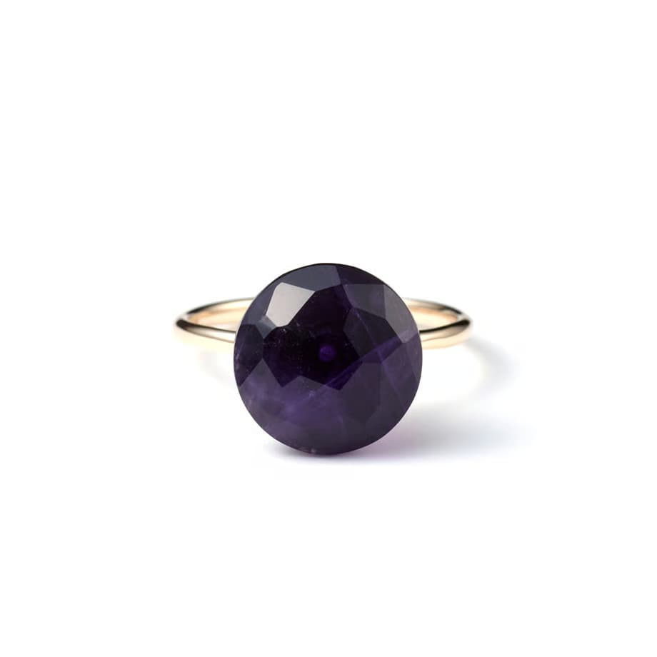 “Muffin” Blueberry Muffin Ring ブルーベリー マフィン アメシスト リングK10YG