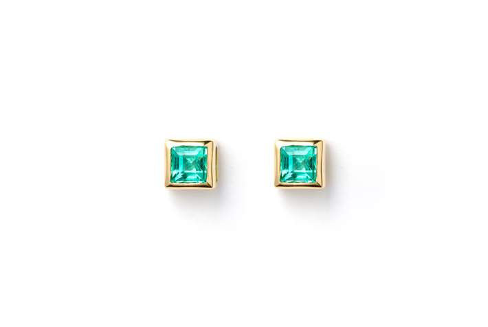 「Ultimate Sophistication」Emerald Pierced earrings　エメラルドピアス