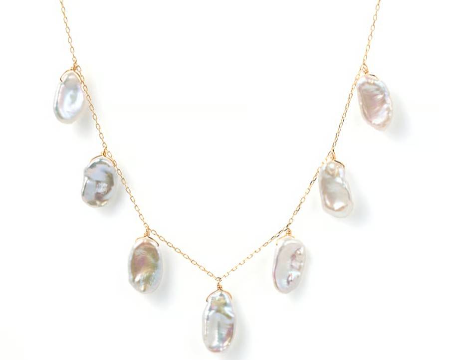 Pearl Necklace K10YG