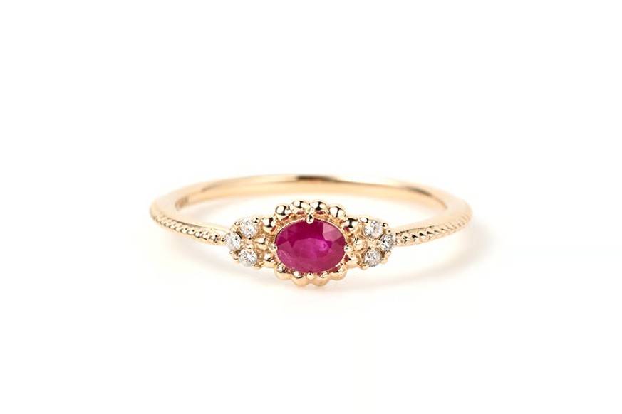 Ruby Ring K10YG